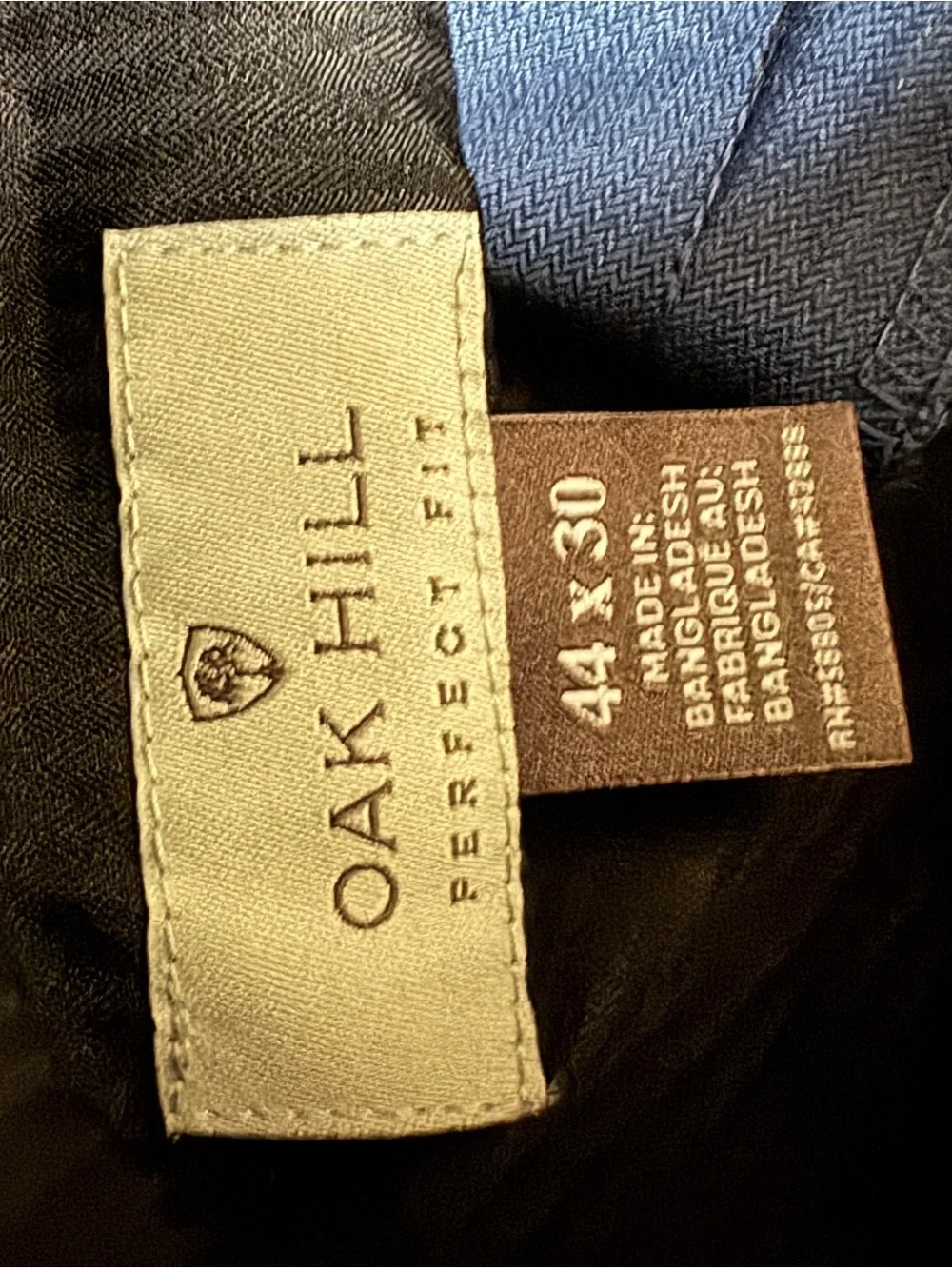 Men's Blue Two-Button Suit 50R With Slacks 44x30